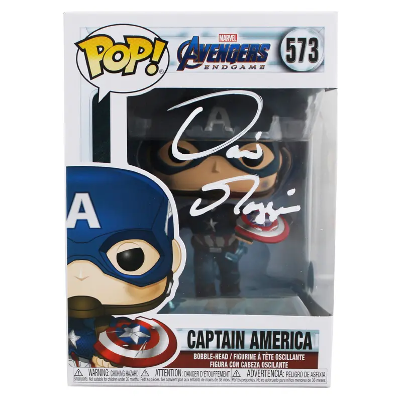 David Goggins Authentic Signed Captain America #573 Funko Pop Vinyl Figure BAS