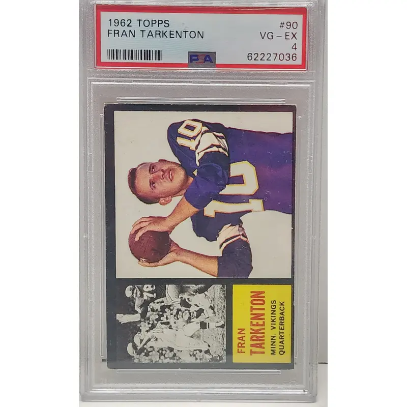 Fran Tarkenton 1962 Topps RC #90 PSA 4 Vg-Ex 7036