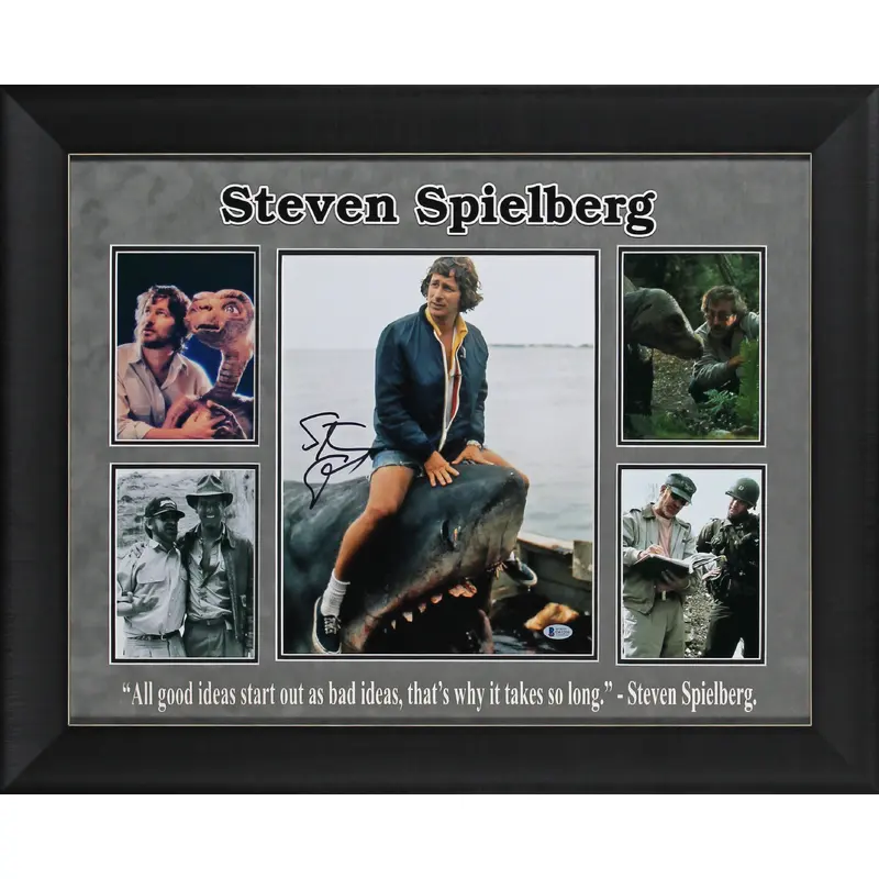 Jaws Steven Spielberg Authentic Signed 11x14 Framed Photo BAS #D43208