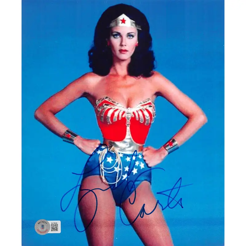 Lynda Carter Wonder Woman Authentic Signed 8x10 Photo Autographed BAS #BL76506