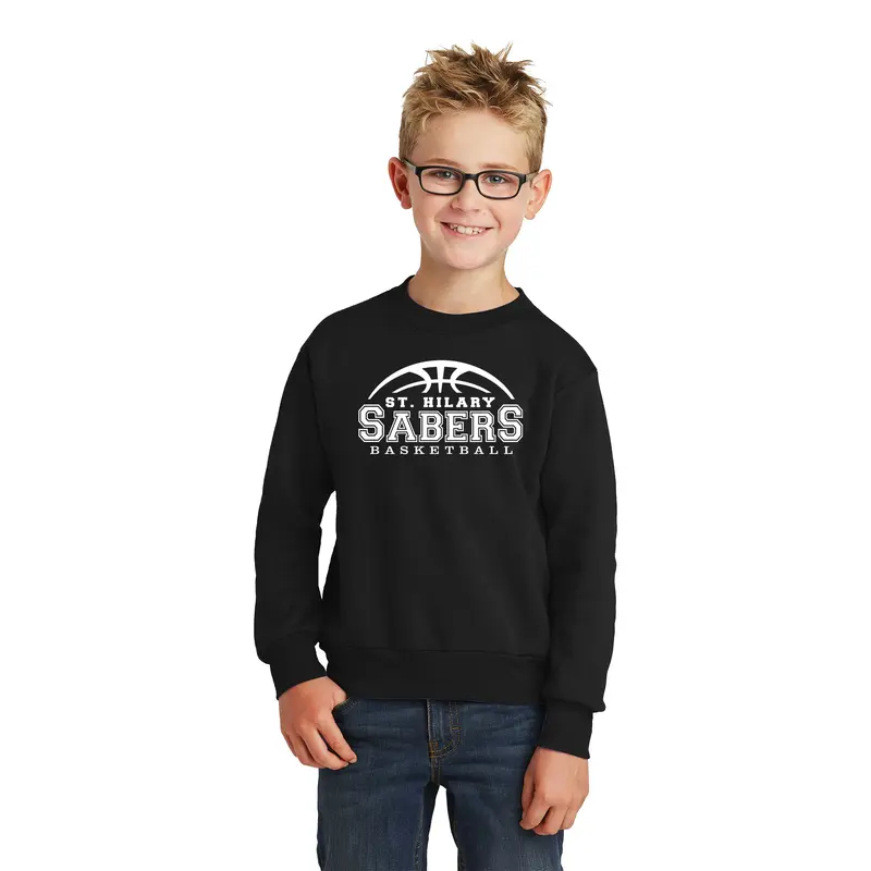 St. Hilary Basketball Youth Crew Neck Sweatshirt