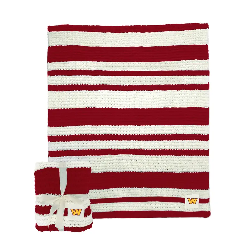 Washington Commanders Cable Knit Throw 50x60