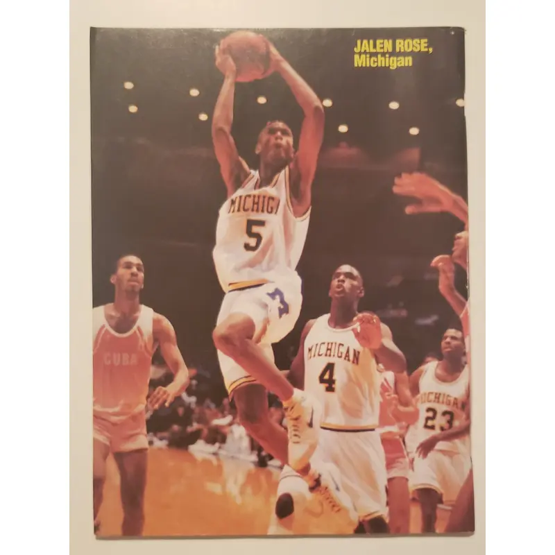 1992-93 Annual College Basketball Scene magazine Jalen Rose