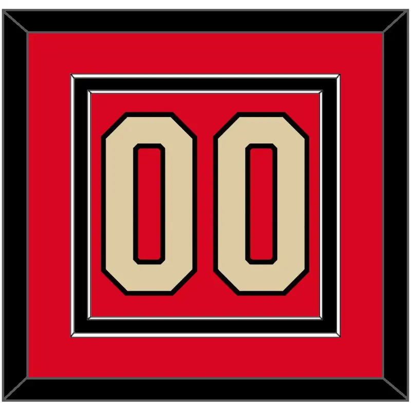 Canada Mens Hockey Number - 2025 4 Nations Red - Double Mat 2