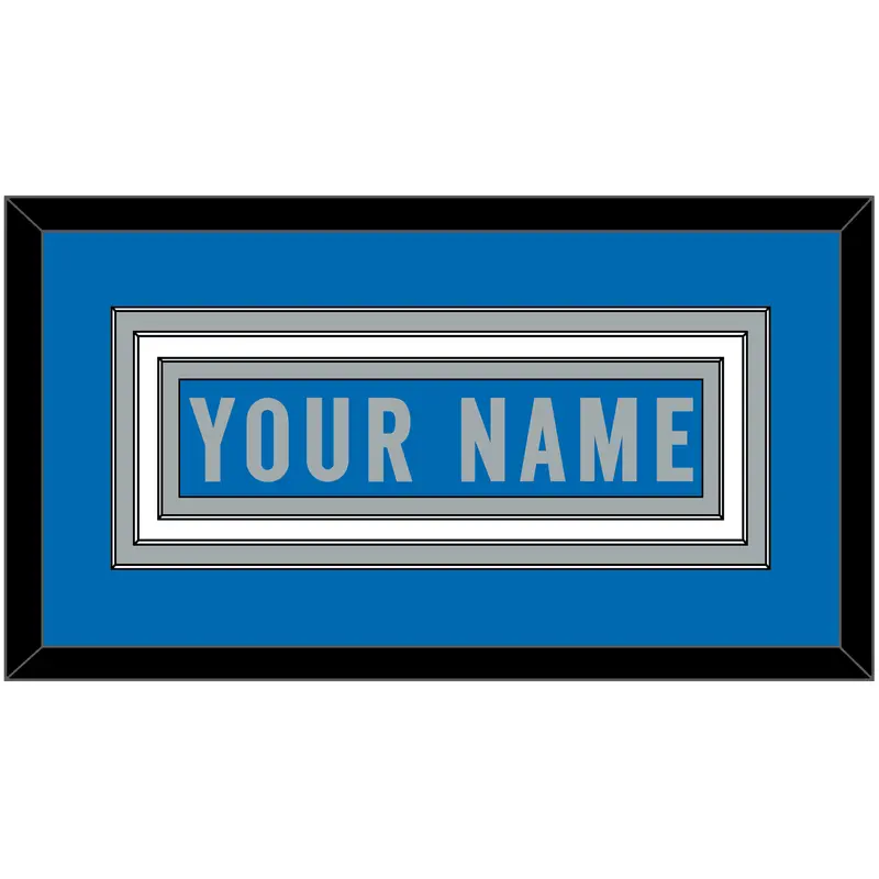 Detroit Nameplate - Home Blue (2017-2023) - Triple Mat 1