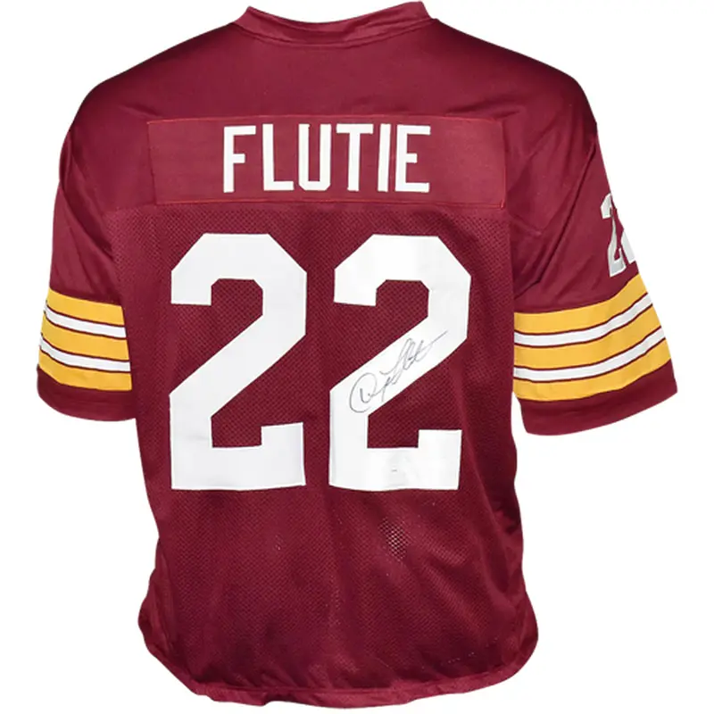 Doug Flutie Autographed Boston College (Red #22) Custom Jersey - JSA