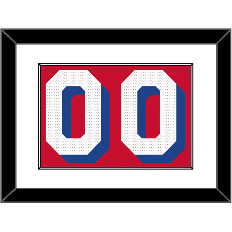 Philadelphia Number - Red Statement - Single Mat 1