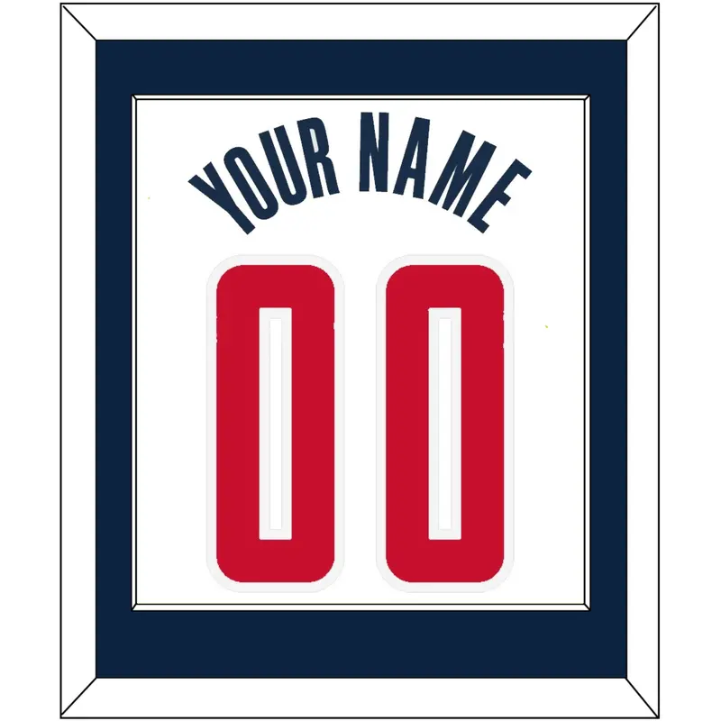 Washington Name & Number - White Association - Single Mat 1