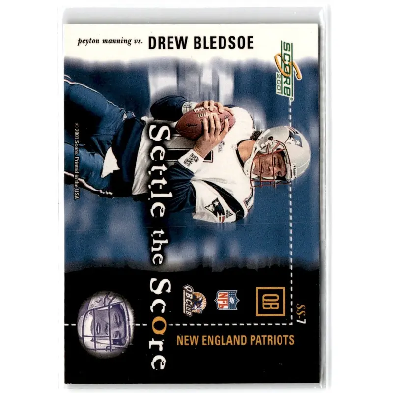 2001 Score Settle the Peyton Manning/Drew Bledsoe #SS-7