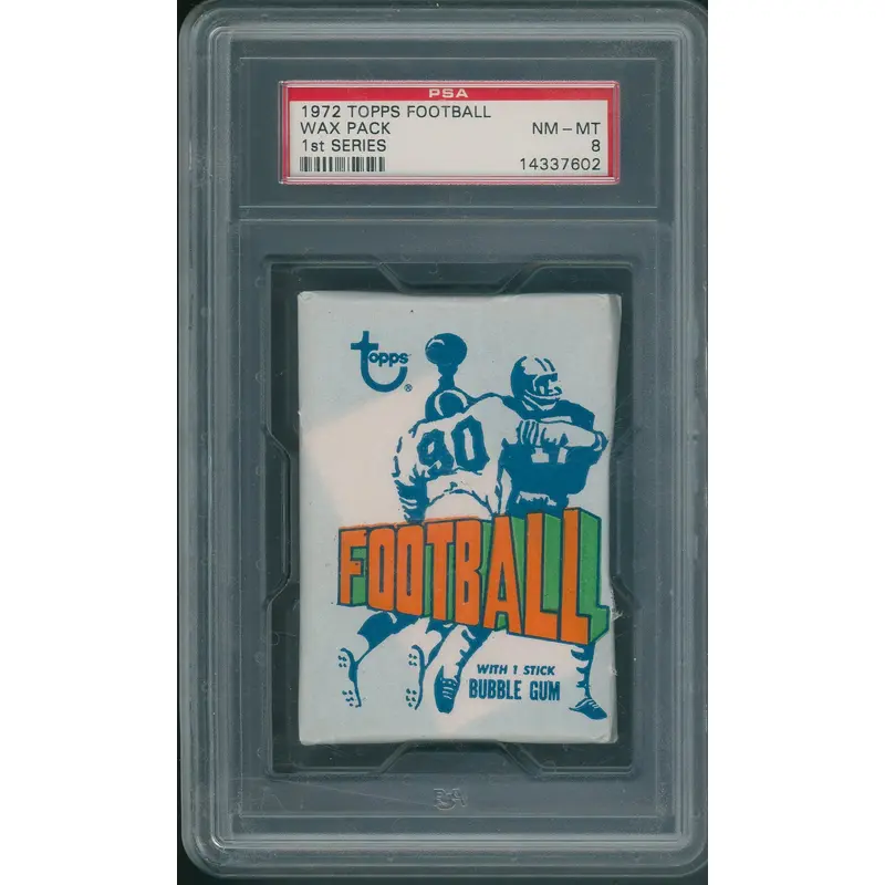 1972 Topps Football Unopened 1st Series Wax Pack PSA 8 *7602
