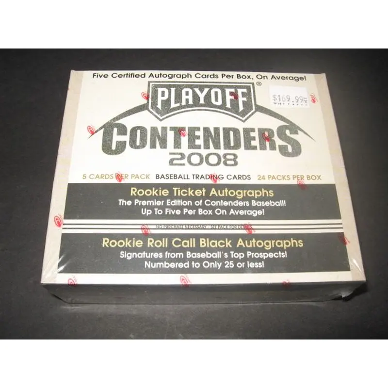 2008 Playoff Contenders Baseball Box