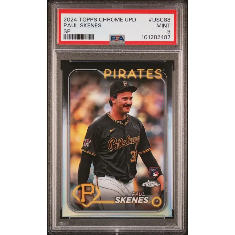 Paul Skenes 2024 Topps Chrome Update SP #USC88 PSA 9 Mint