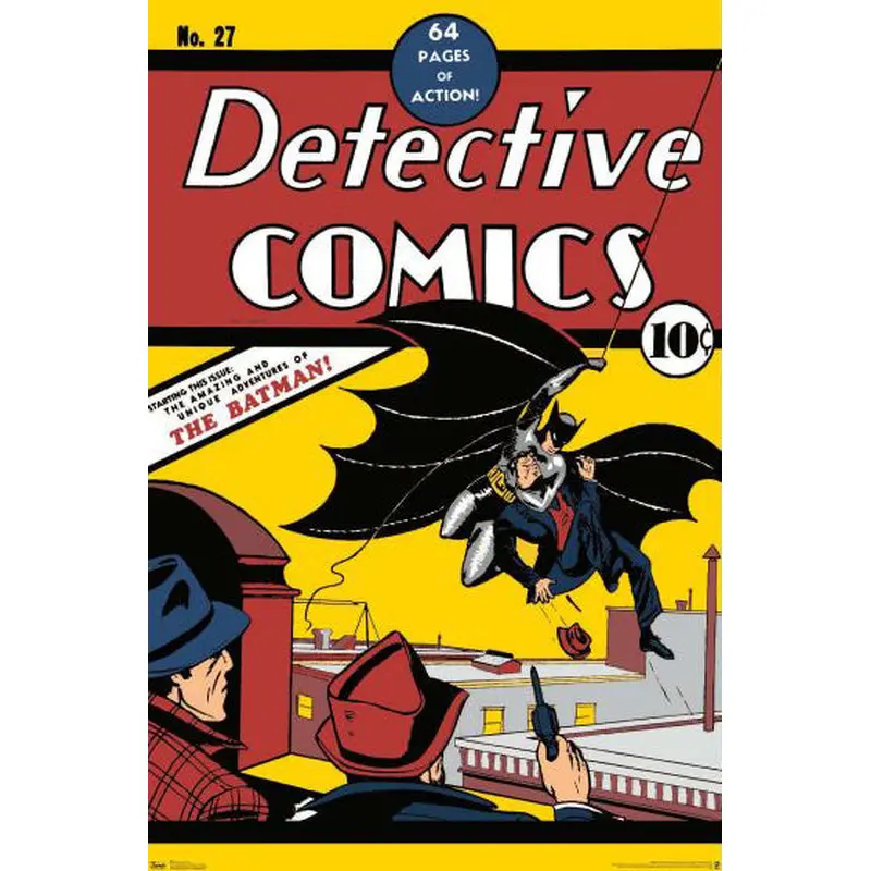 Batman's Debut (Detective Comics #27, May 1939) Official DC Comics Cover Poster Reprint