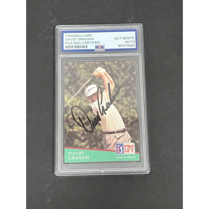 1991 Pro Set #46 David Graham Signed Card PSA/DNA Slabbed AUTO Golf