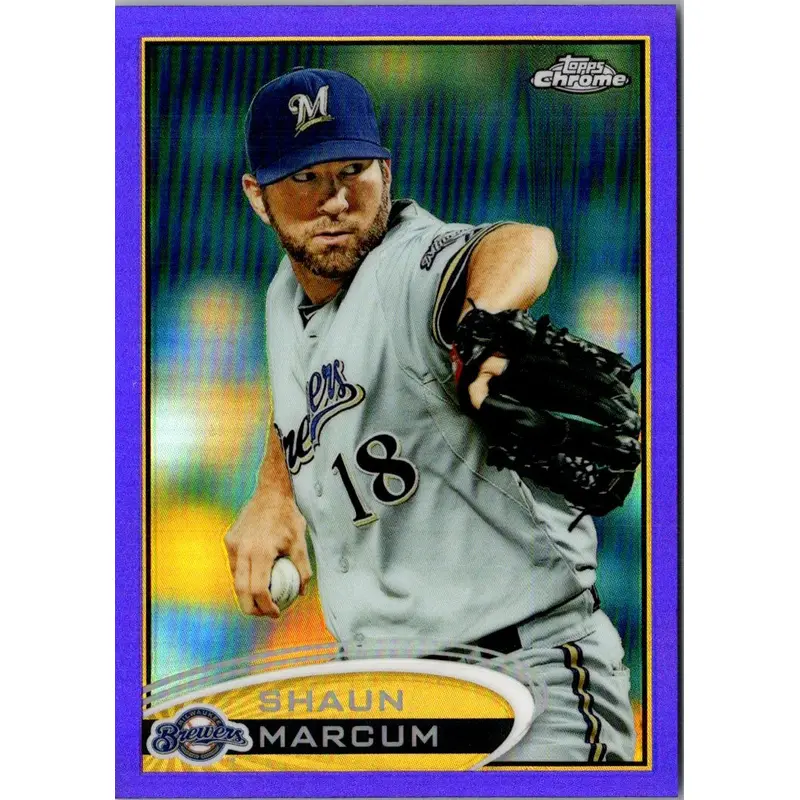 2012 Topps Chrome Purple Refractors Shaun Marcum #58