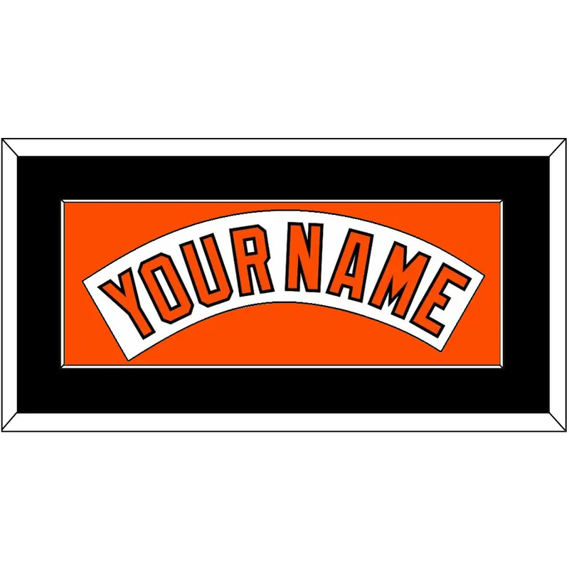 Baltimore Nameplate - Home White (1978-1988) - Single Mat 4