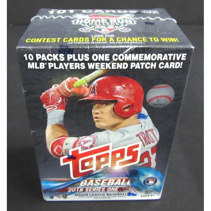 2018 Topps Baseball Series 1 Blaster Box (10/10)