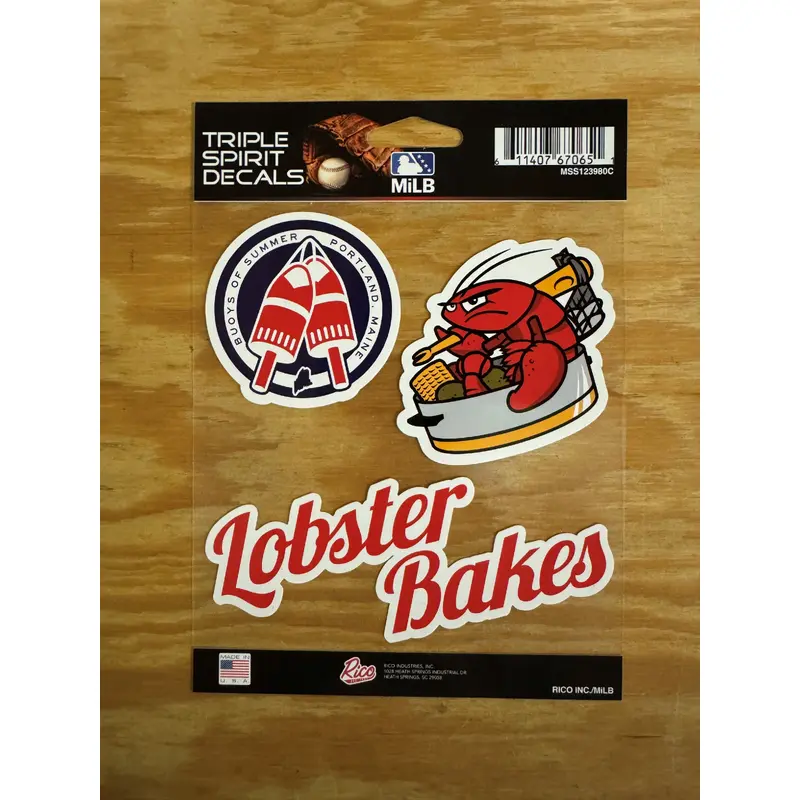 Lobster Bake Triple Spirit Decal Set