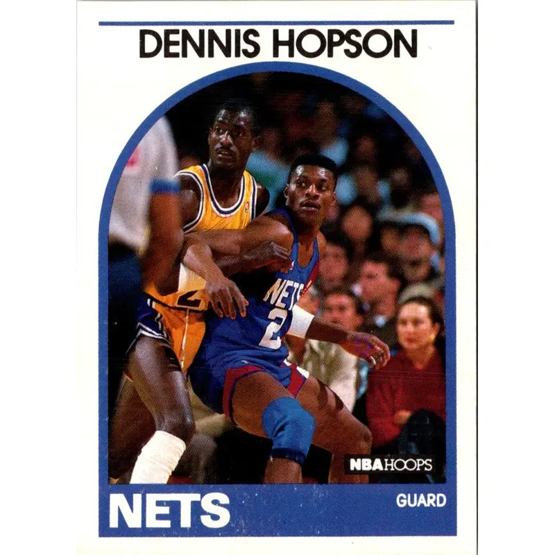 1989 Hoops Dennis Hopson #199 Rookie