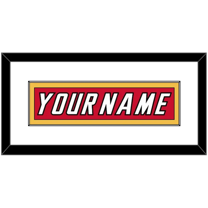 Calgary Nameplate - Road Red (1995-2000) - Single Mat 1