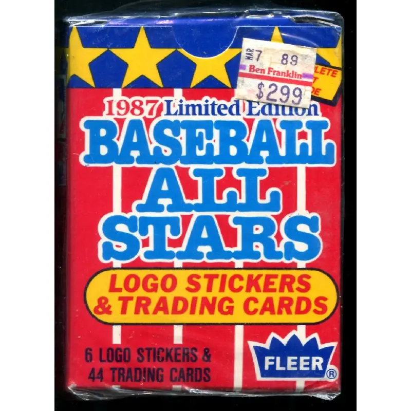 1987 Fleer Baseball Limited Edition All Stars Factory Set