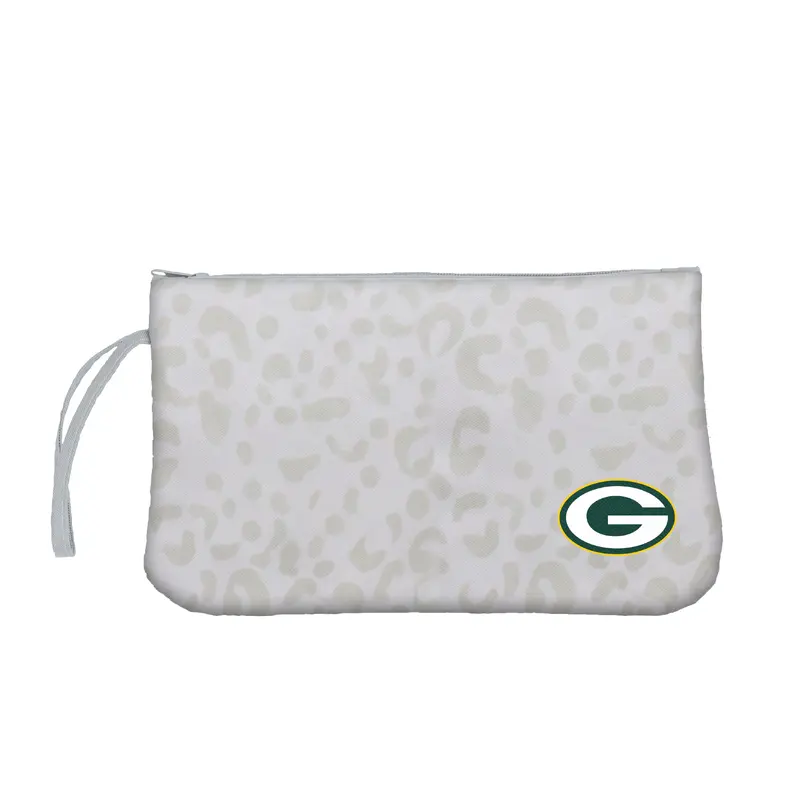Green Bay Packers Leopard Print Wristlet
