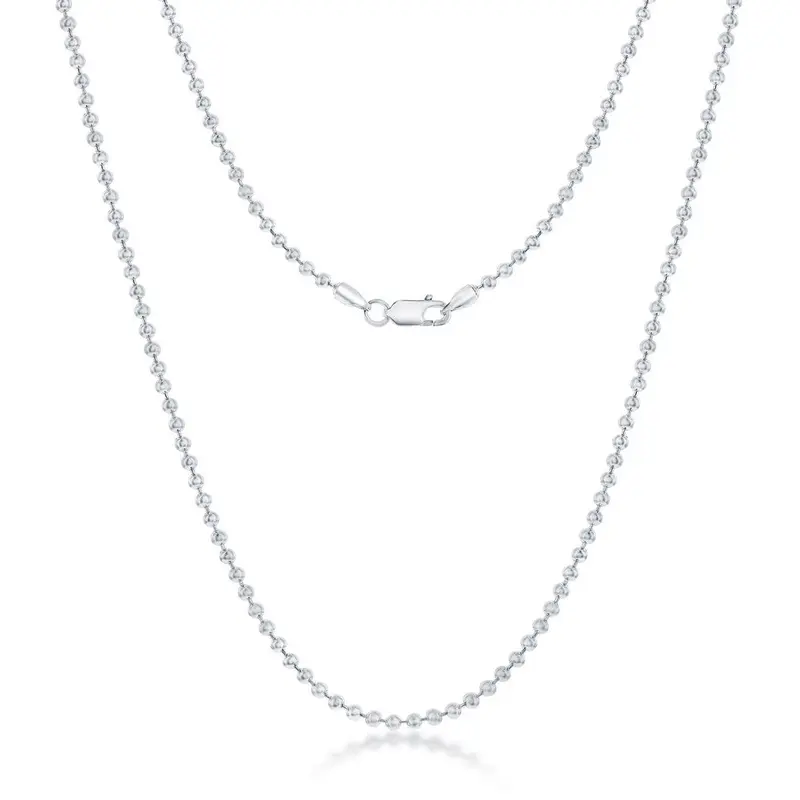 Sterling Silver 2.2mm Bead Chain