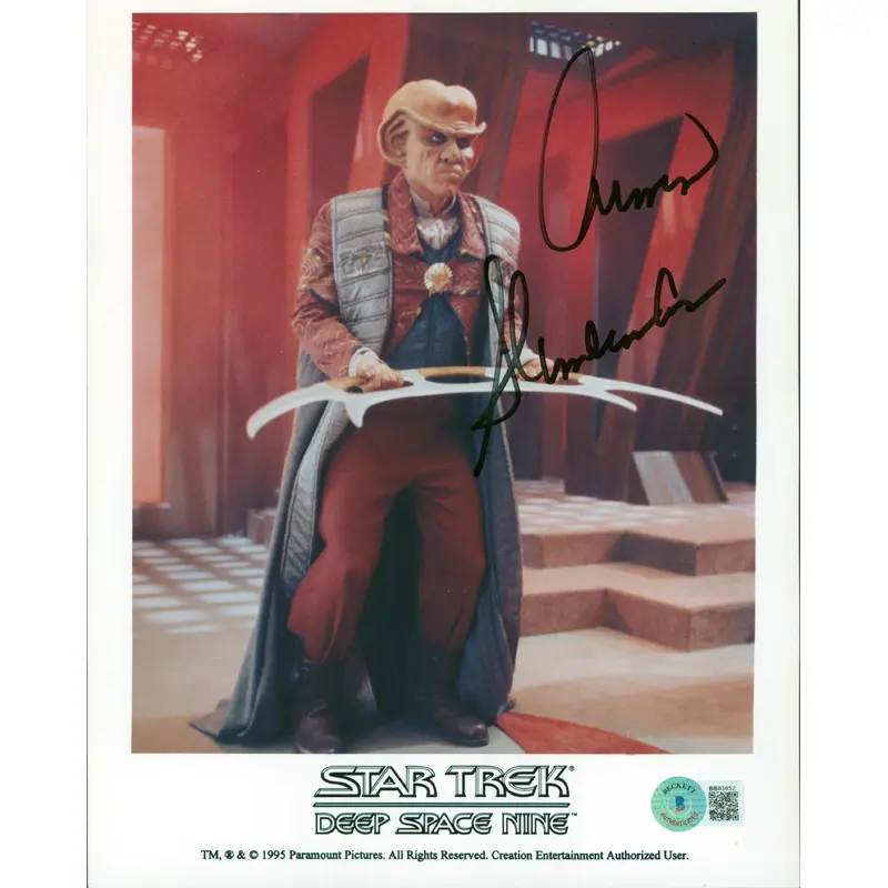 Armin Shimerman Star Trek Deep Space Nine Signed 8x10 Promo Photo BAS #BB83052