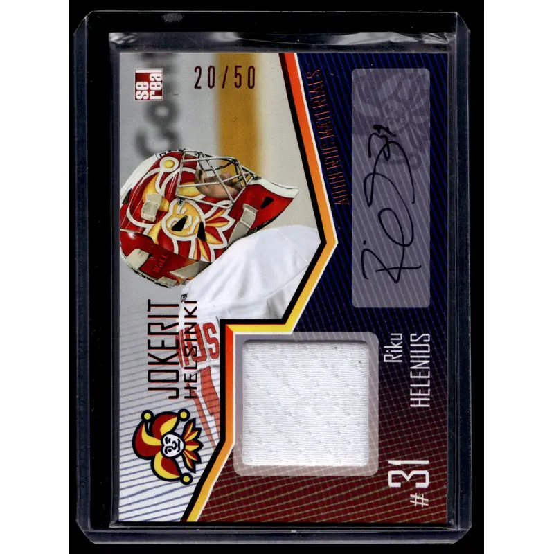2016-17 Cereal Jokerit Authentic Jersey & Autograph - Riku Helenius #JOK-JER-A02 /50