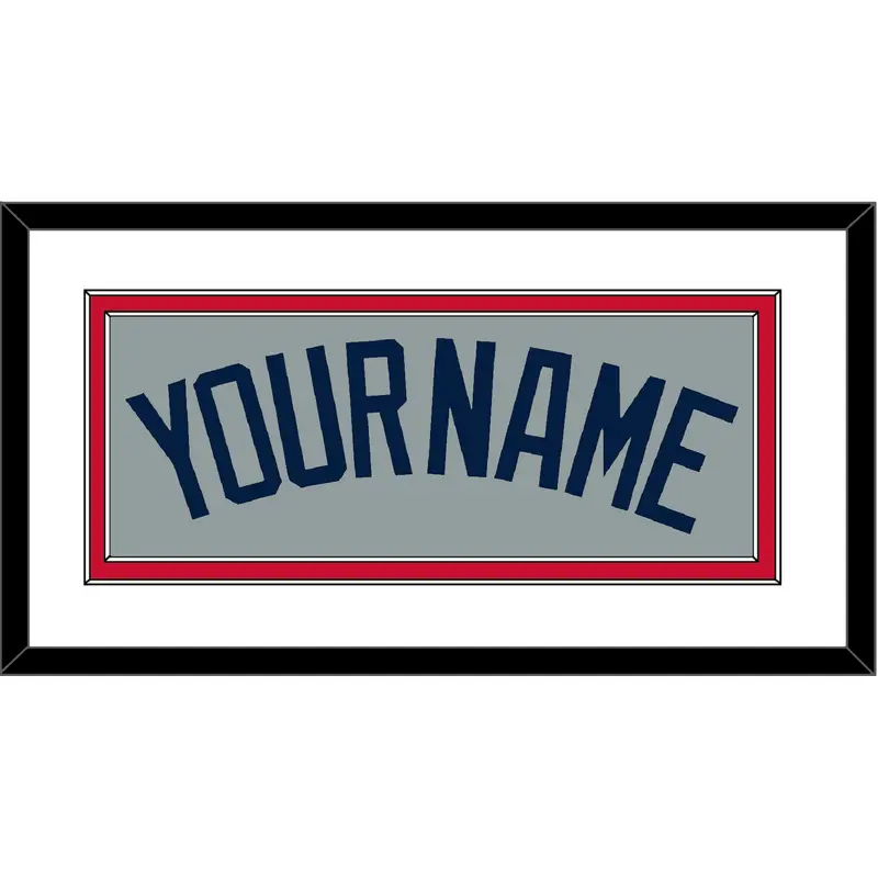 Boston Name - Road Gray (2009-2013) - Double Mat 1