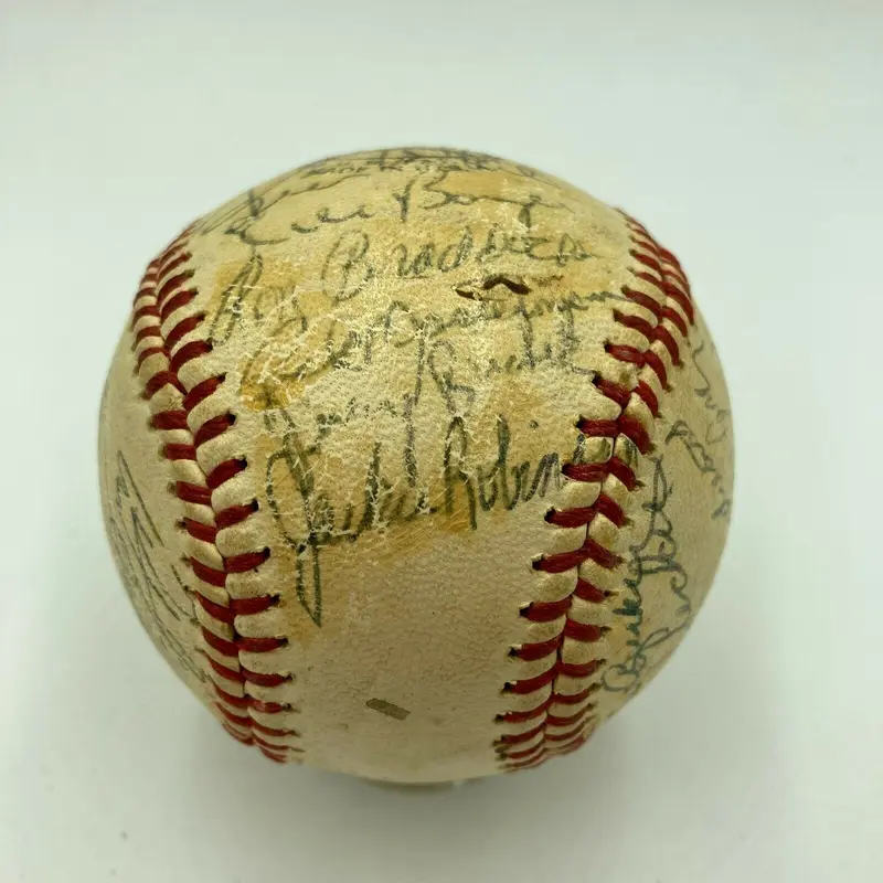 Jackie Robinson 1965 Cardinals Multi Signed Spring Training Florida Baseball JSA