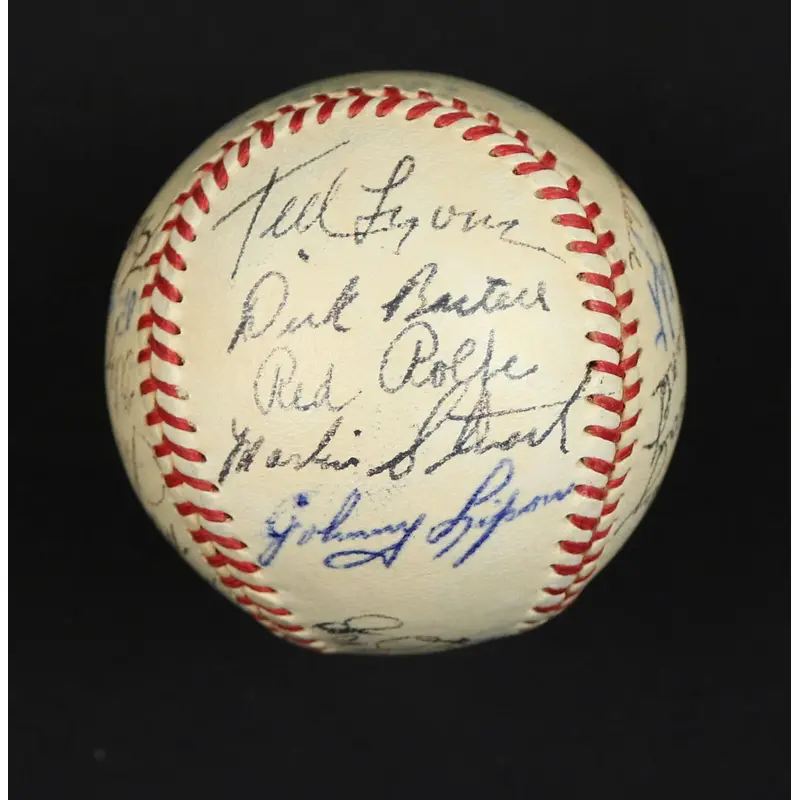 Nice 1952 Detroit Tigers Team Signed Official American League Baseball