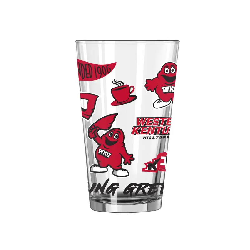 Western Kentucky 16oz Native Pint Glass