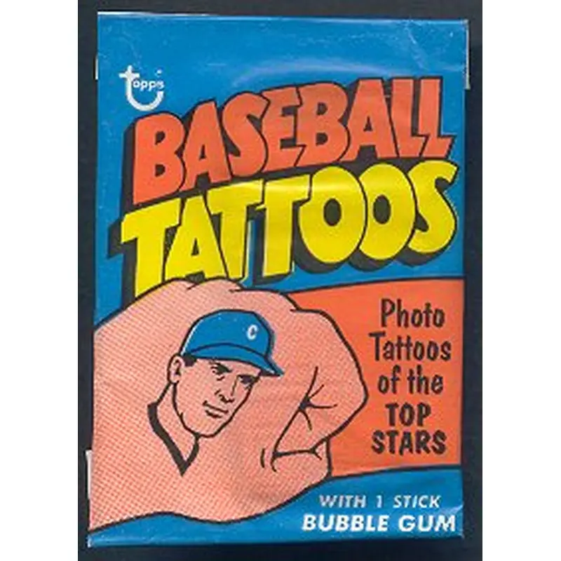 1971 Topps Baseball Tattoos Unopened Wax Pack