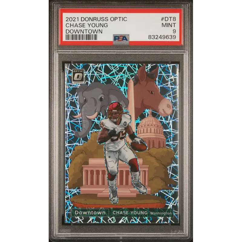 Chase Young 2021 Donruss Optic Downtown PSA 9 Mint