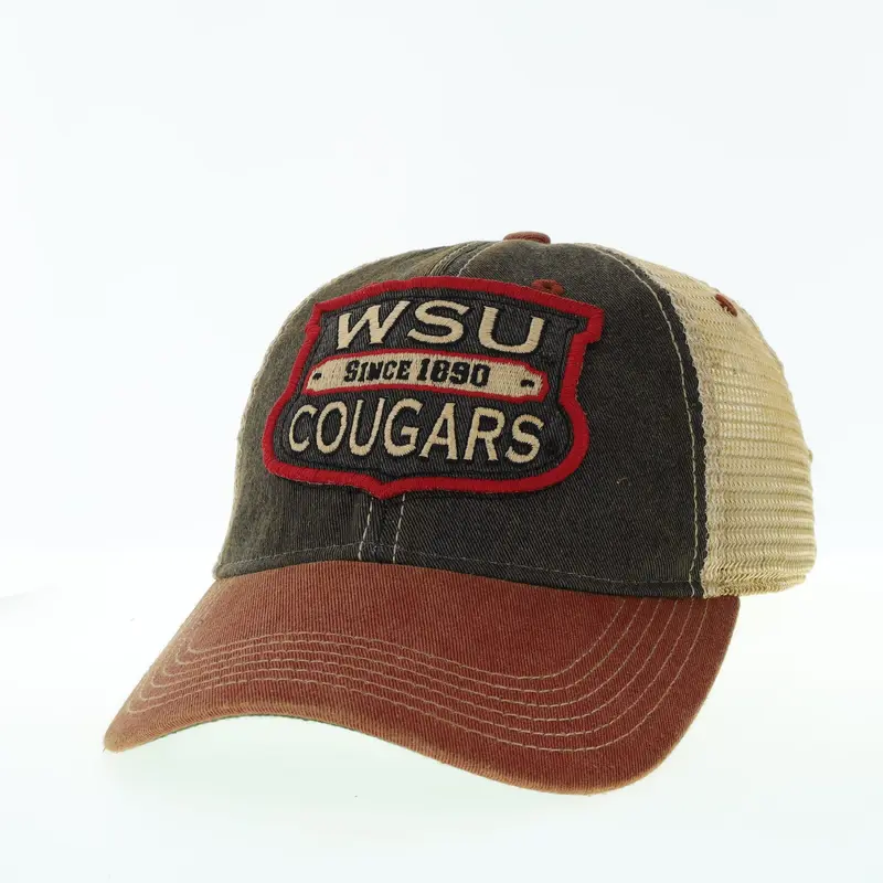 Legacy Faded Brown "since 1890" WSU Trucker Hat