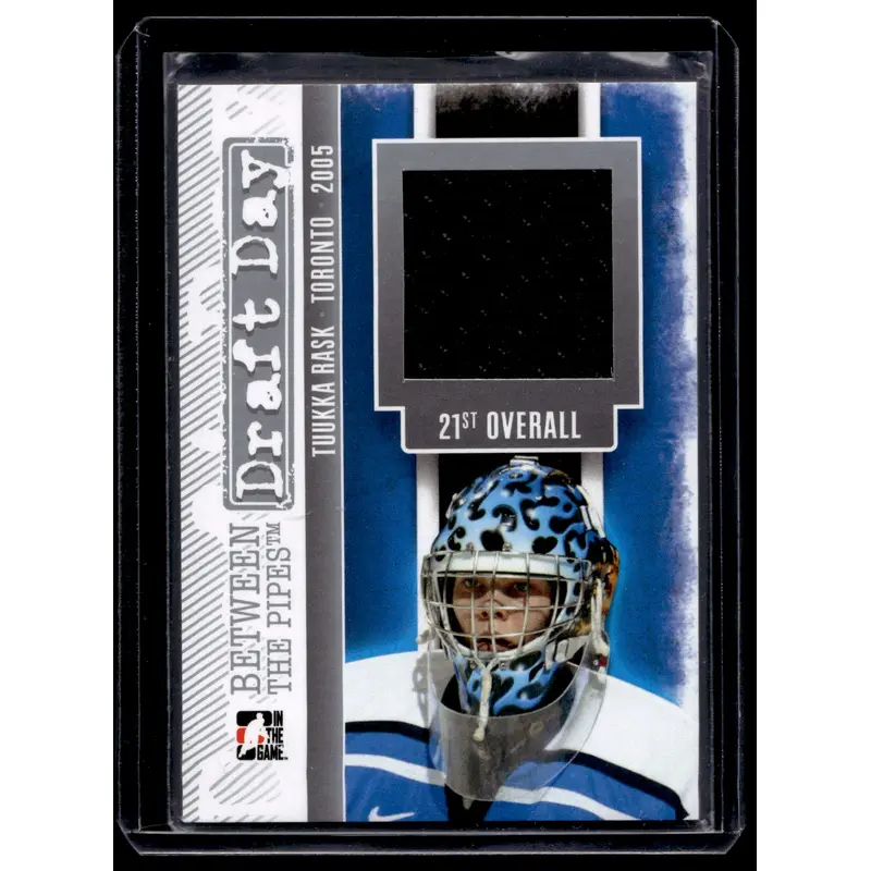 2013-14 In the Game Between the Pipes - Draft Day - Silver - Tuukka Rask #DD-02 /90