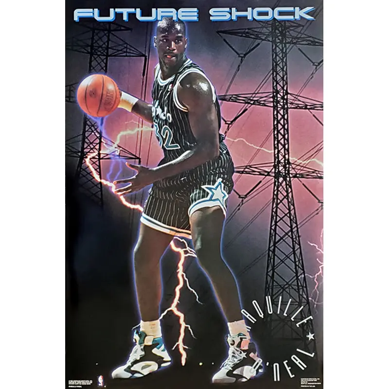 Shaquille O'Neal "Future Shock" Orlando Magic NBA Basketball Poster - Costacos 1992