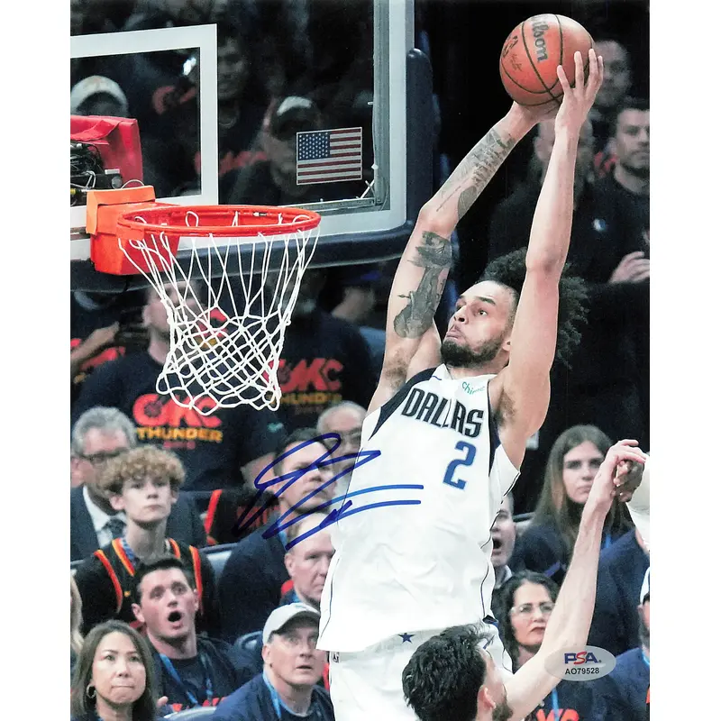 DERECK LIVELY Signed 8x10 Photo PSA/DNA Dallas Mavs Autographed