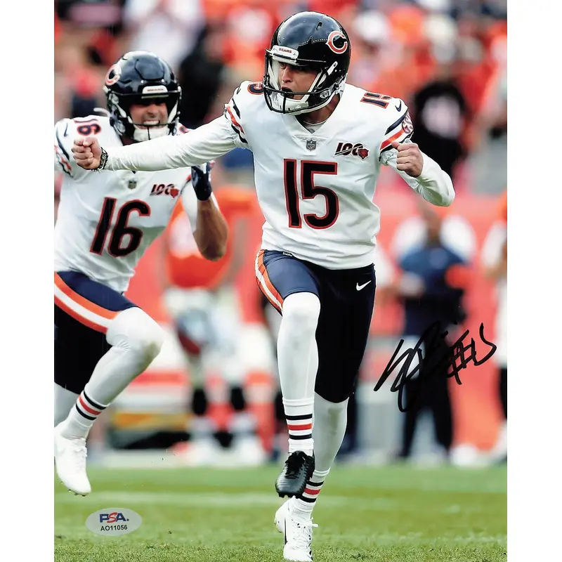 Eddy Pineiro Signed 8x10 photo PSA/DNA Chicago Bears Autographed