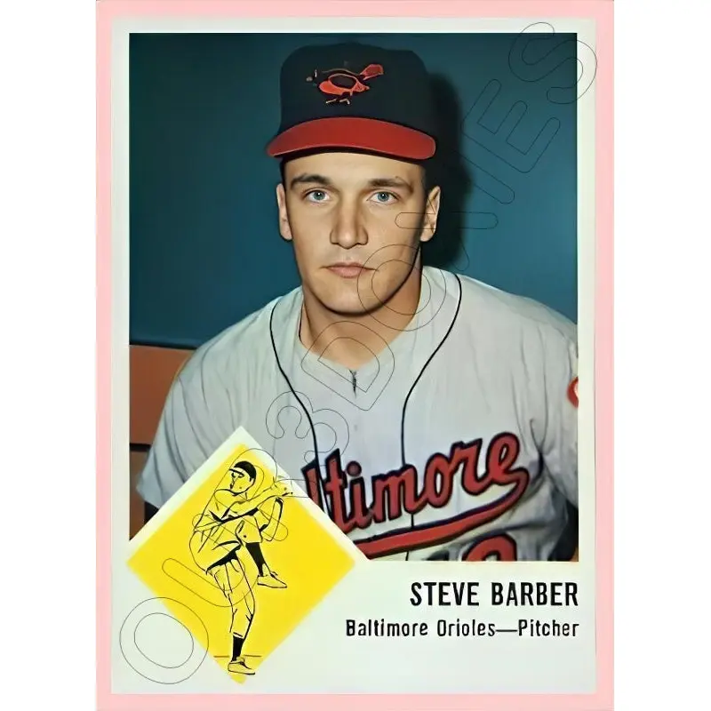 Steve Barber 1963 Fleer Reproduction Card - 4312