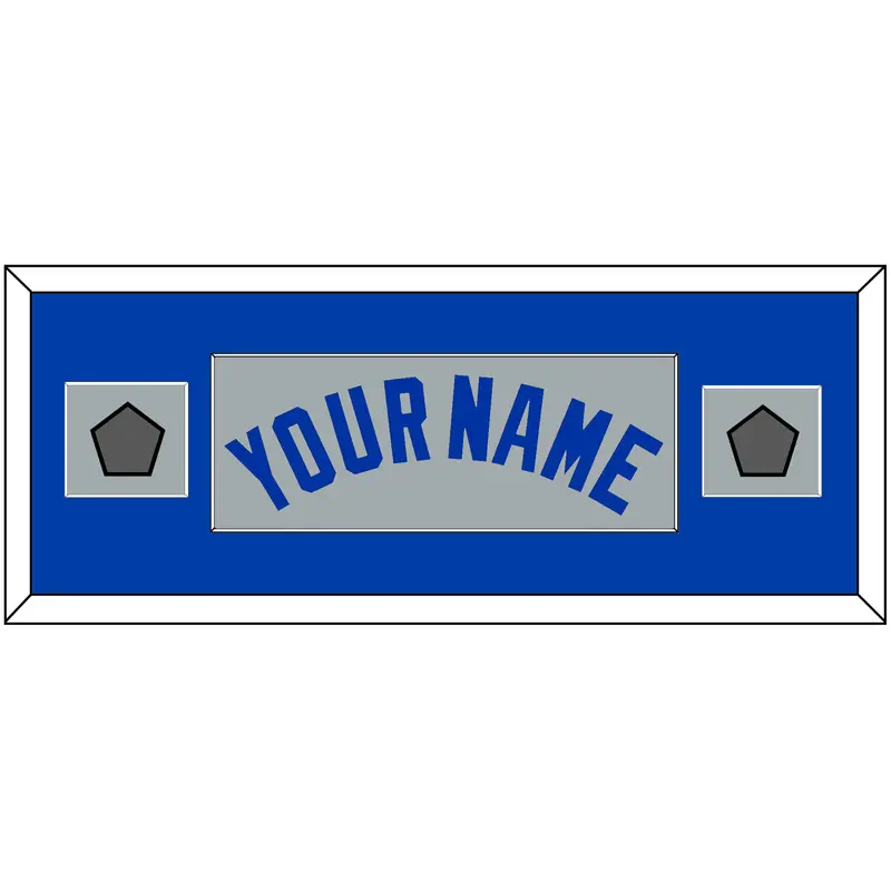 Toronto Name & 2 World Series Patches - Road Gray (1989-1996) - Single Mat 4