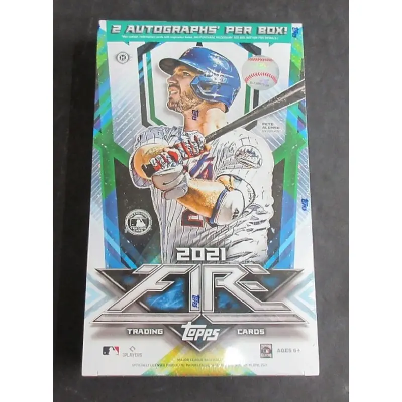 2021 Topps Fire Baseball Box (20/6) (Hobby)