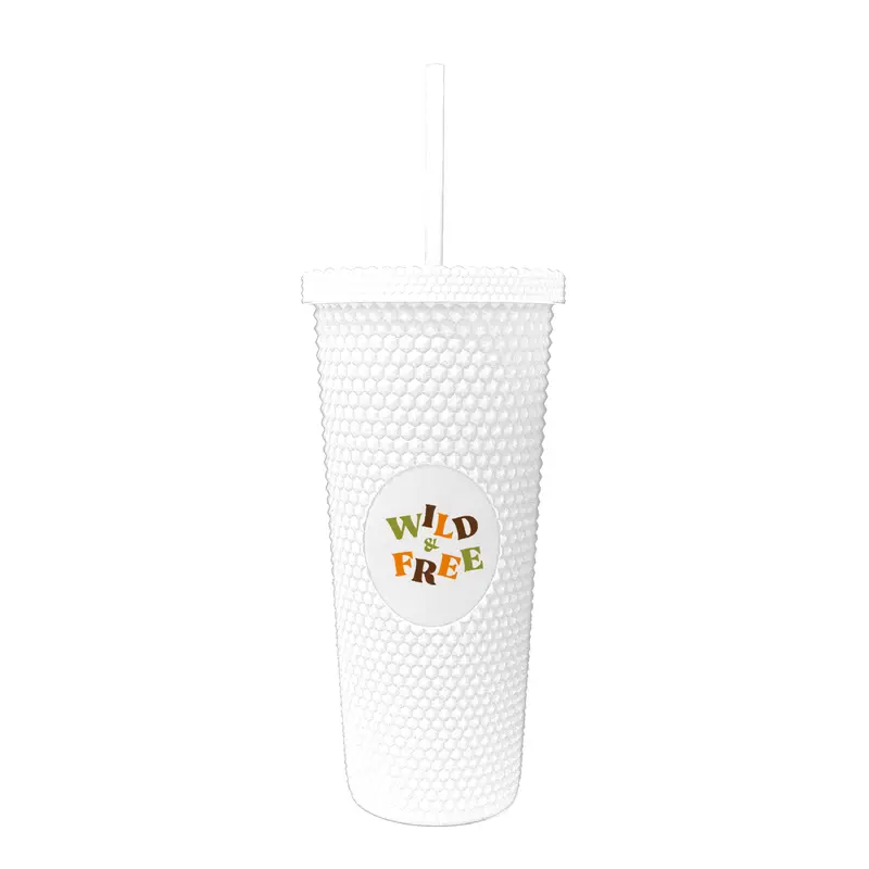 Jungle Collection Wild and Free 24oz Studded Tumbler