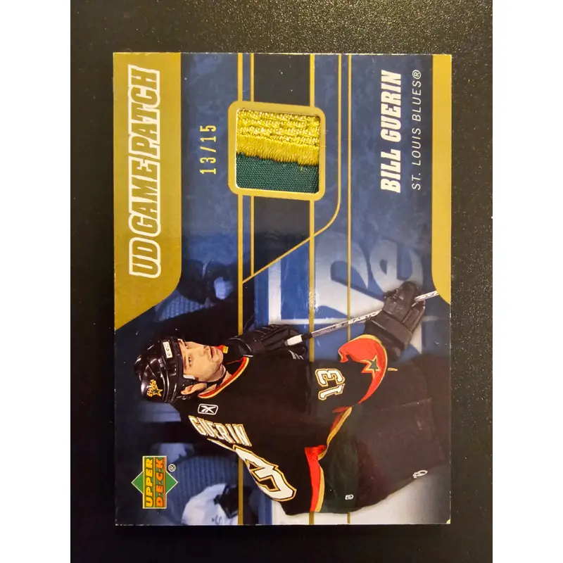 2006-07 Upper Deck Series 1 - UD Game Patch Bill Guerin #J-BG Jersey numbered 13/15