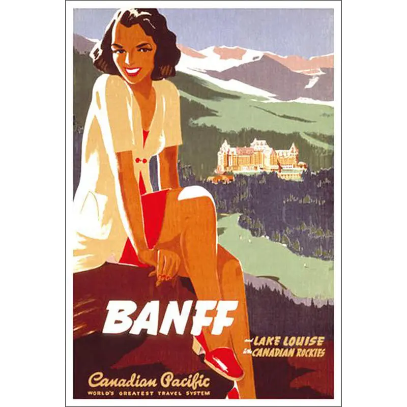 Canadian Pacific "Banff Girl" (c.1930) Vintage Travel Poster Reprint - Eurographics Inc.