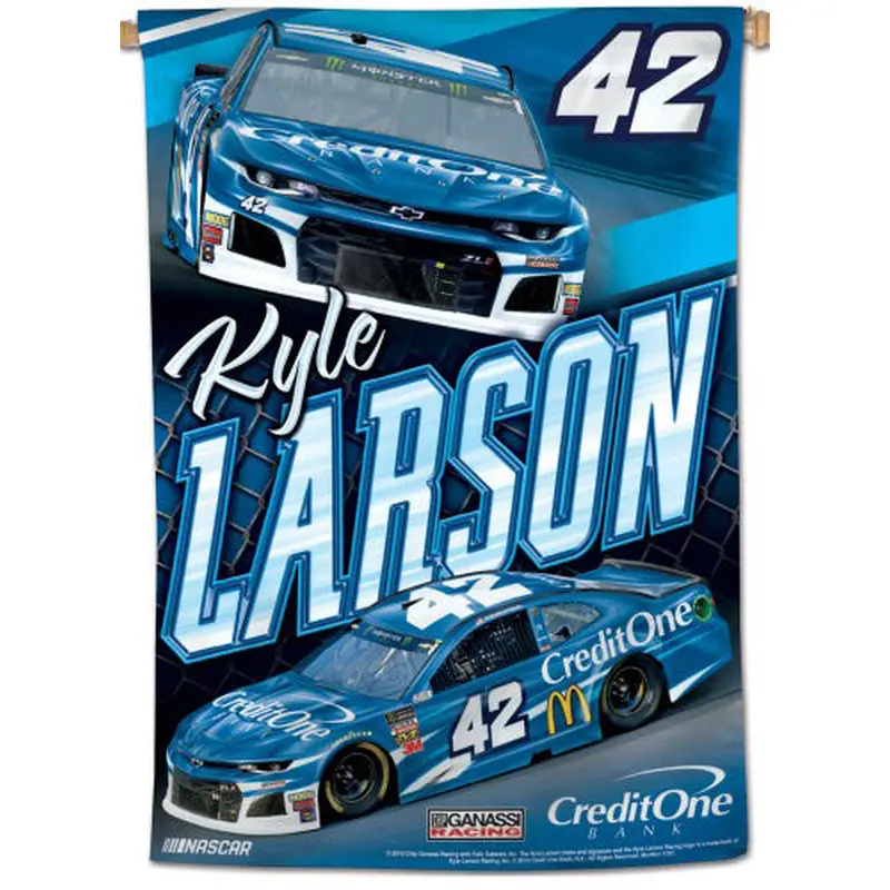 Kyle Larson NASCAR Credit One #42 (2019) Premium 28x40 WALL BANNER - Wincraft Inc.