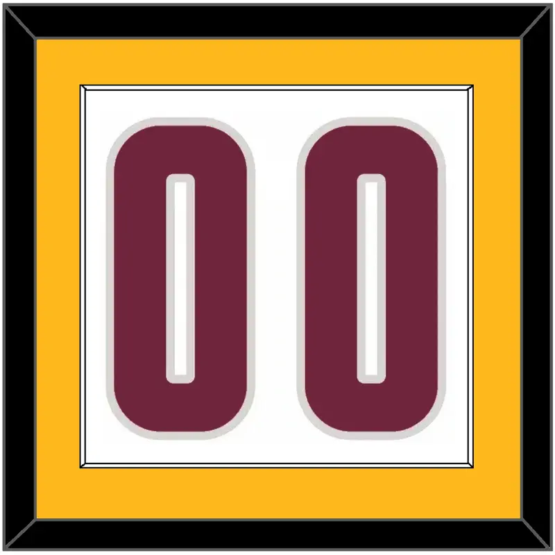 Cleveland Number - Home White (2010-2017) - Single Mat 1