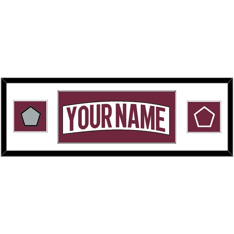 Colorado Nameplate & 2022 Stanley Cup Champions & Logo Patches - Road White - Single Mat 1