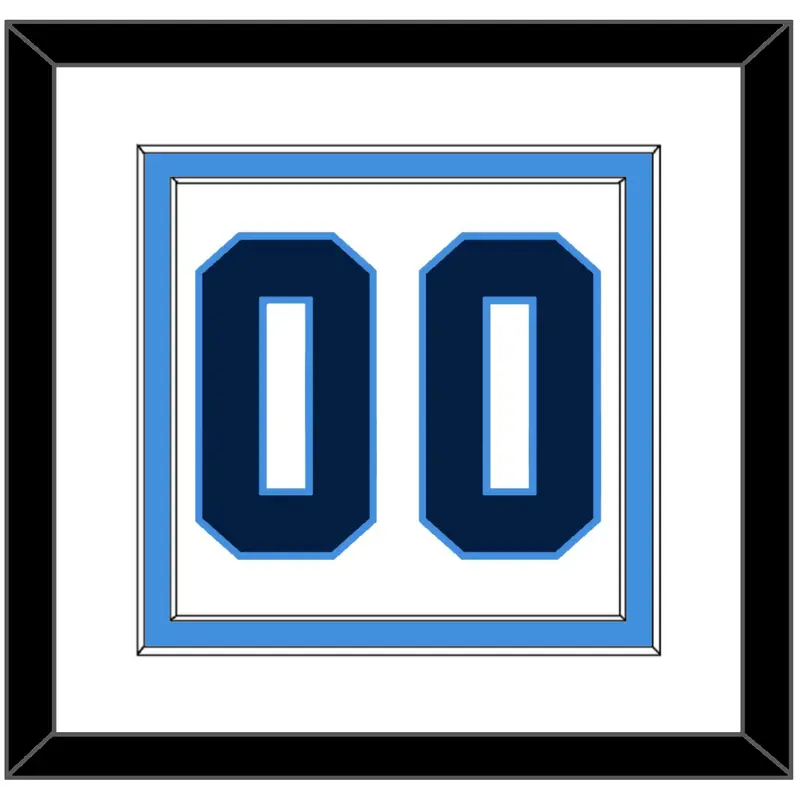 Pittsburgh Number (Back) - Home White (1977-1980) - Double Mat 1